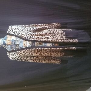 𝅺joseph A. Leopard Ombre Cardigan